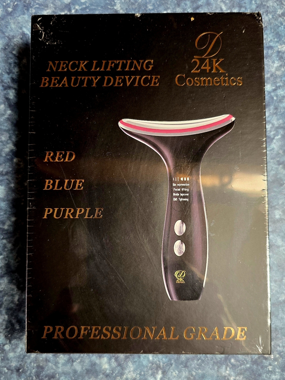 D24K Cosmetic Neck Lifting Beauty Device 3 LED COLOR Settings Professional Grade